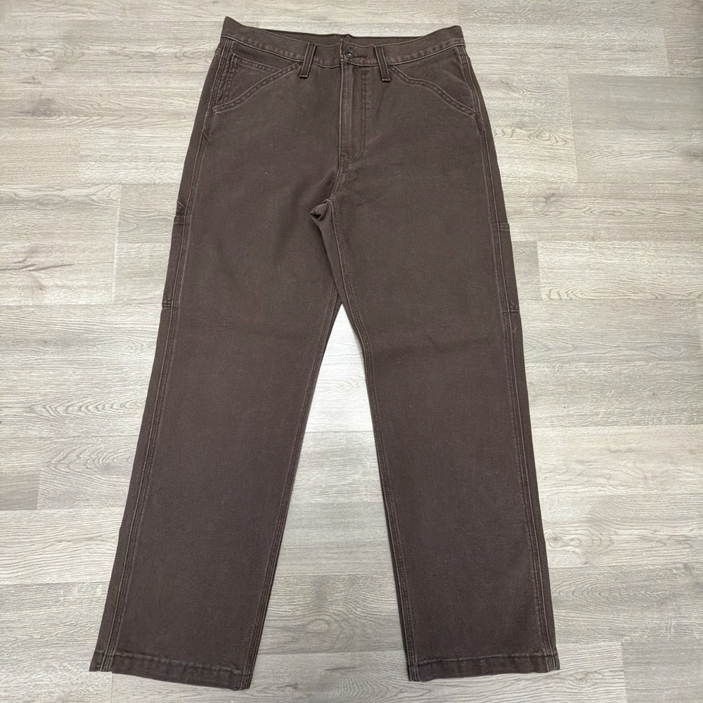 Levi's 568 Loose Carpenter Jeans Men's 31x30 (Fits 32x29) Brown Workwear - Picture 2 of 13